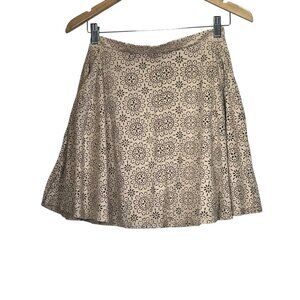 ALTAR'D STATE Skirt Tank Khaki Size S Small Floral Skater Cut Out POCKETS